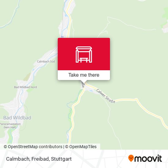 Карта Calmbach, Freibad