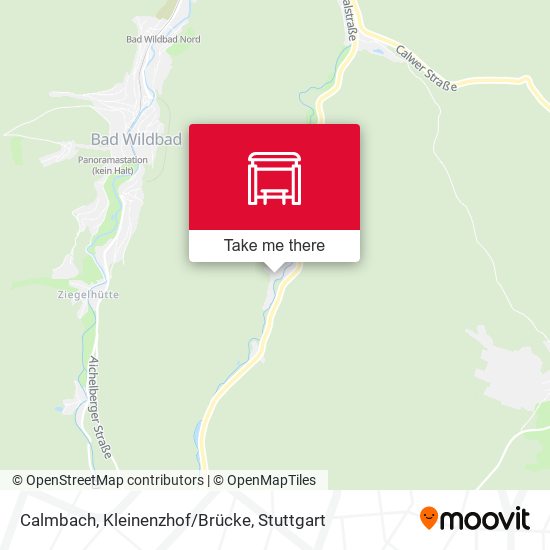 Calmbach, Kleinenzhof/Brücke map