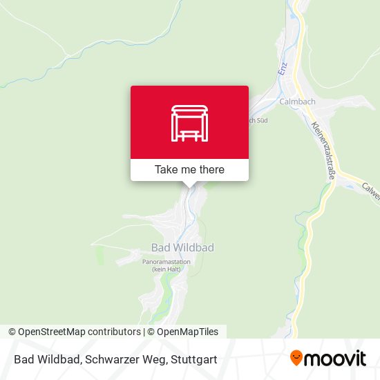 Bad Wildbad, Schwarzer Weg map