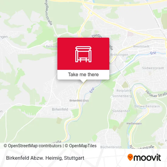 Карта Birkenfeld Abzw. Heimig