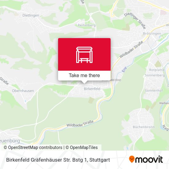 Birkenfeld Gräfenhäuser Str. Bstg 1 map