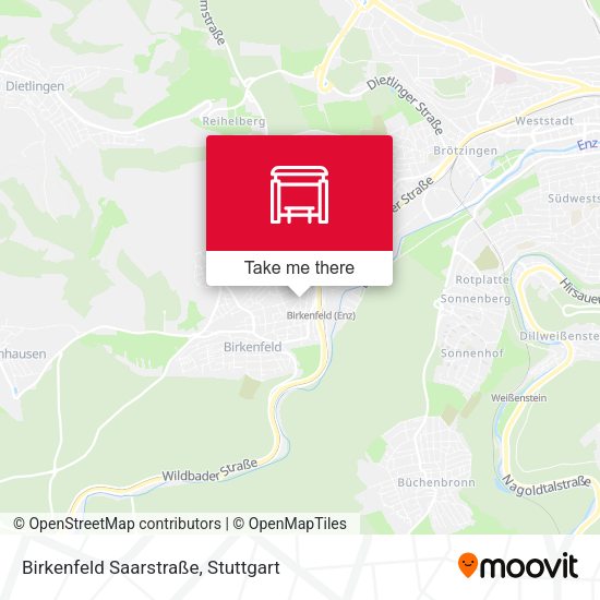 Birkenfeld Saarstraße map