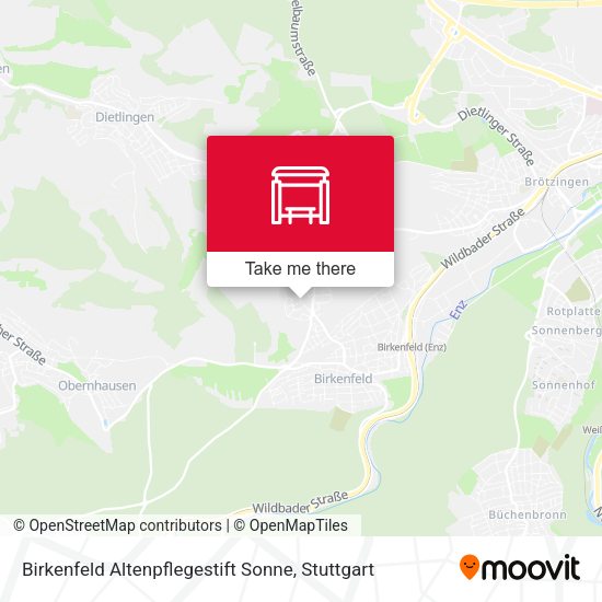 Birkenfeld Altenpflegestift Sonne map