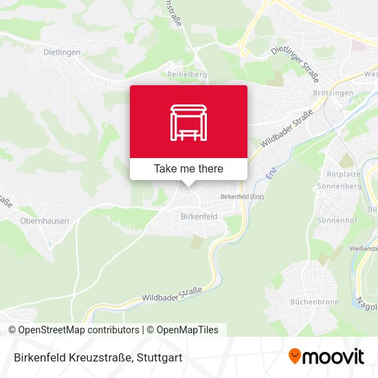 Birkenfeld Kreuzstraße map