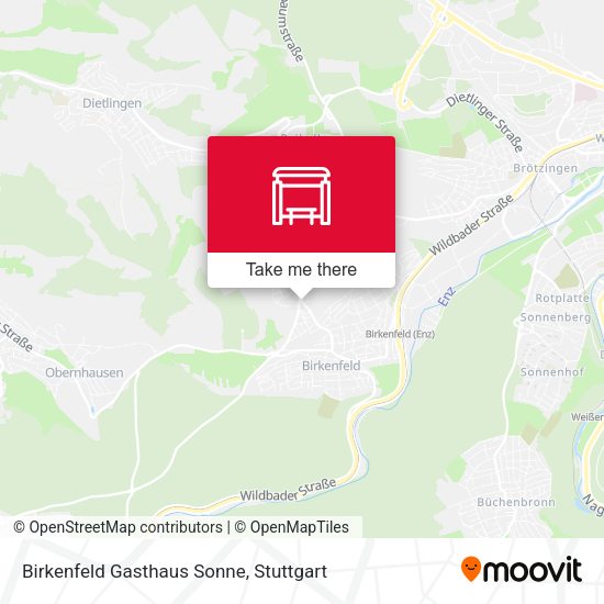 Birkenfeld Gasthaus Sonne map