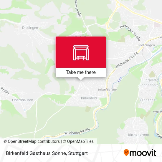 Карта Birkenfeld Gasthaus Sonne
