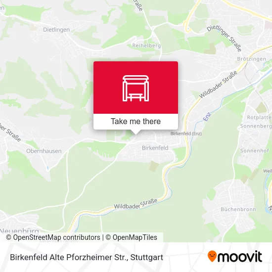 Карта Birkenfeld Alte Pforzheimer Str.