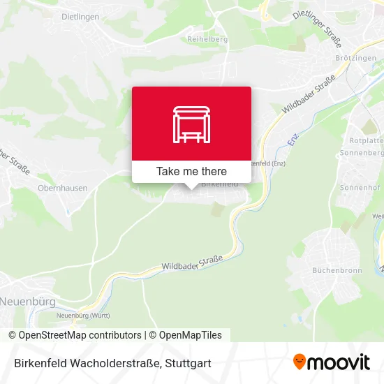 Карта Birkenfeld Wacholderstraße