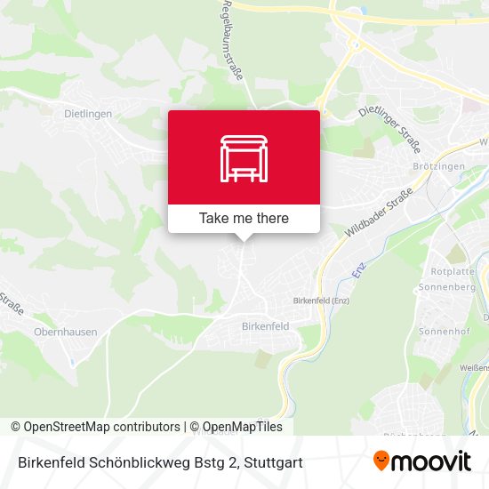 Birkenfeld Schönblickweg Bstg 2 map