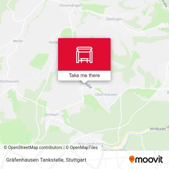 Gräfenhausen Tankstelle map