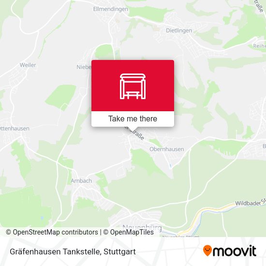 Gräfenhausen Tankstelle map