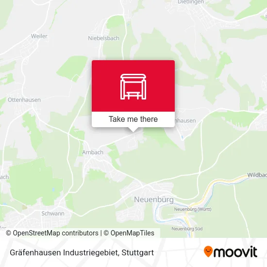 Карта Gräfenhausen Industriegebiet