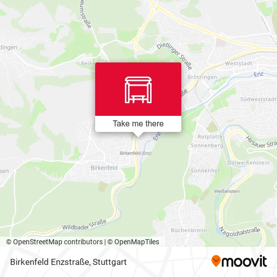 Карта Birkenfeld Enzstraße