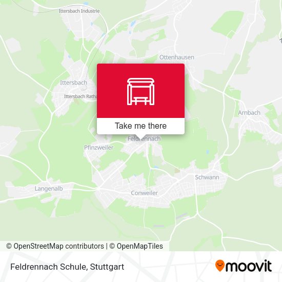 Карта Feldrennach Schule