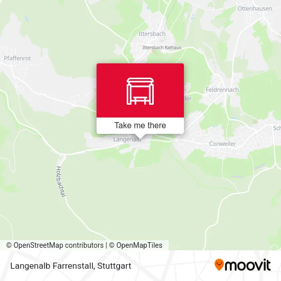 Карта Langenalb Farrenstall