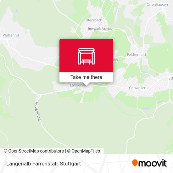 Карта Langenalb Farrenstall