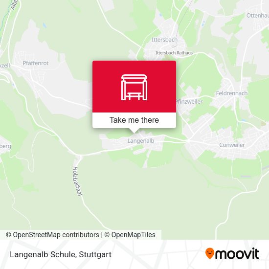 Карта Langenalb Schule