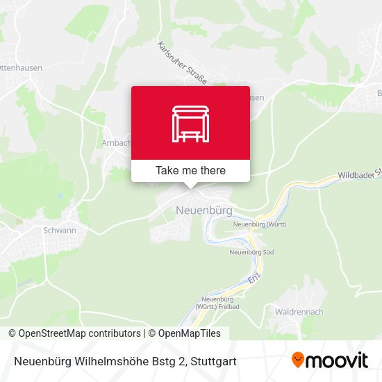 Neuenbürg Wilhelmshöhe Bstg 2 map