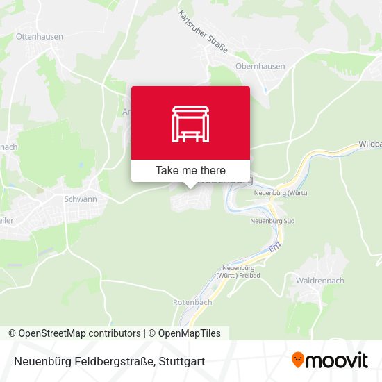 Neuenbürg Feldbergstraße map