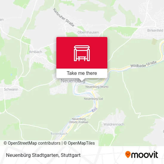Карта Neuenbürg Stadtgarten