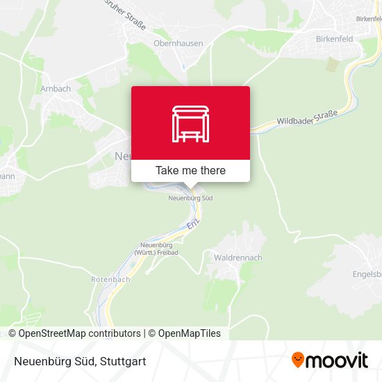 Neuenbürg Süd map