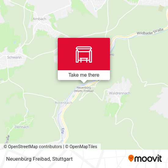 Neuenbürg Freibad map