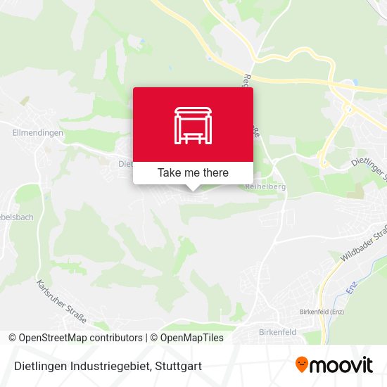 Dietlingen Industriegebiet map
