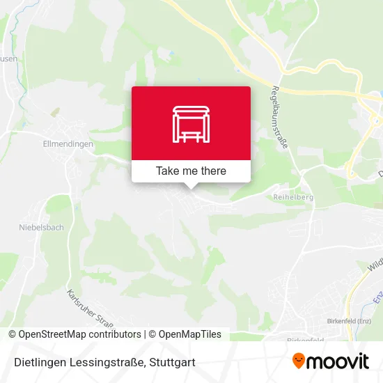 Карта Dietlingen Lessingstraße