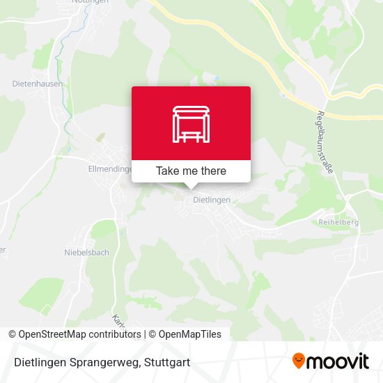 Dietlingen Sprangerweg map