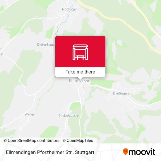 Карта Ellmendingen Pforzheimer Str.