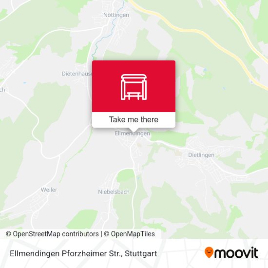 Ellmendingen Pforzheimer Str. map