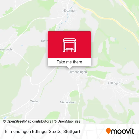 Карта Ellmendingen Ettlinger Straße
