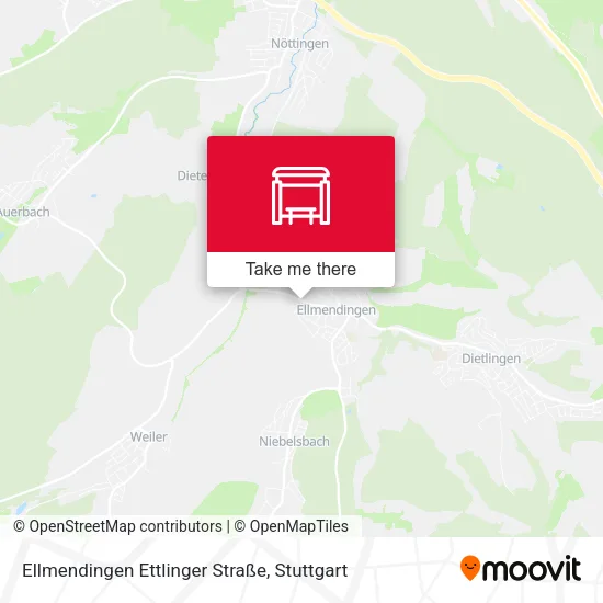 Карта Ellmendingen Ettlinger Straße