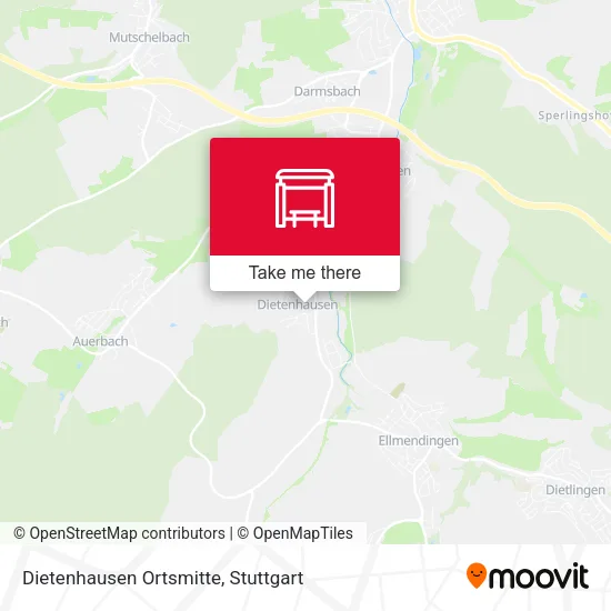 Карта Dietenhausen Ortsmitte