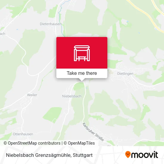 Карта Niebelsbach Grenzsägmühle