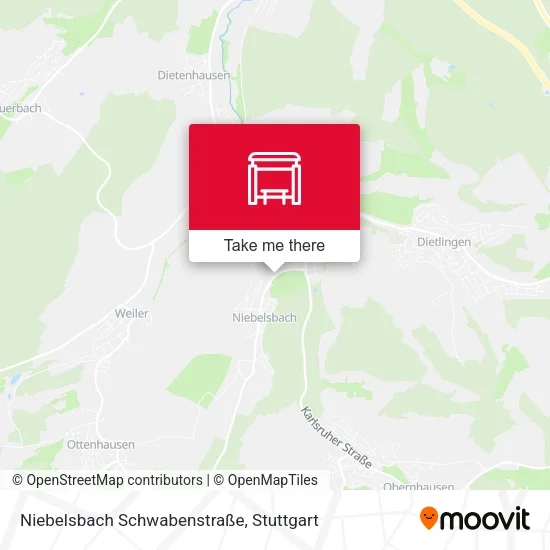 Карта Niebelsbach Schwabenstraße