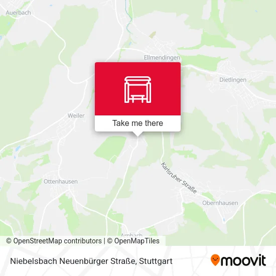 Карта Niebelsbach Neuenbürger Straße