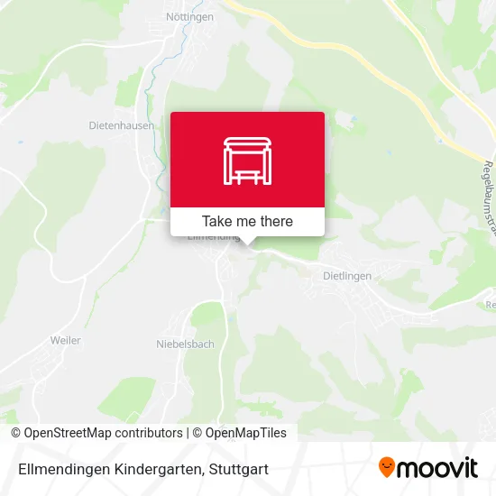 Карта Ellmendingen Kindergarten