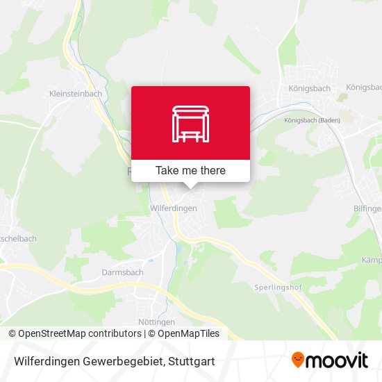 Wilferdingen Gewerbegebiet map