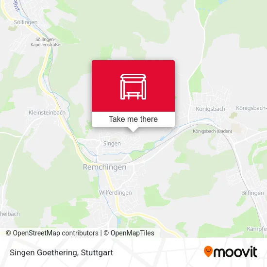 Карта Singen Goethering