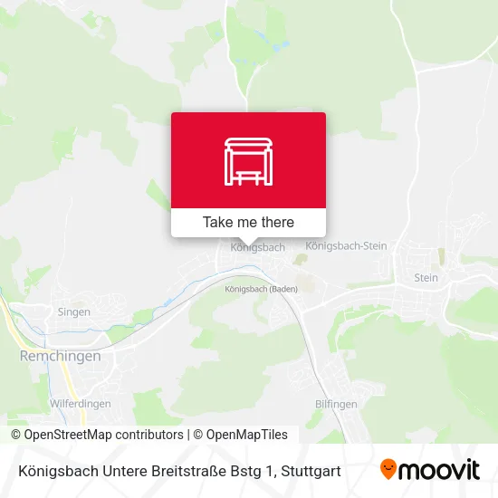 Карта Königsbach Untere Breitstraße Bstg 1