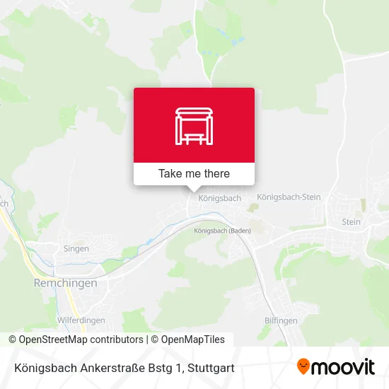 Карта Königsbach Ankerstraße Bstg 1