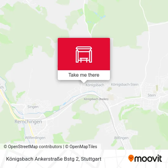 Карта Königsbach Ankerstraße Bstg 2