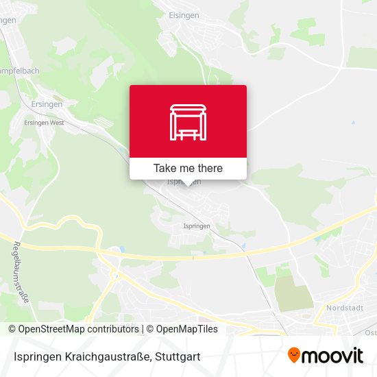 Ispringen Kraichgaustraße map