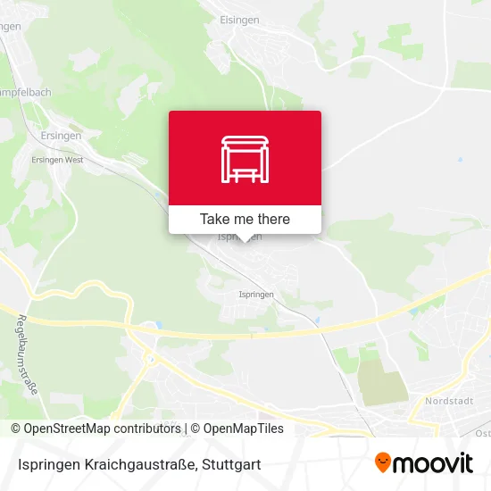 Карта Ispringen Kraichgaustraße