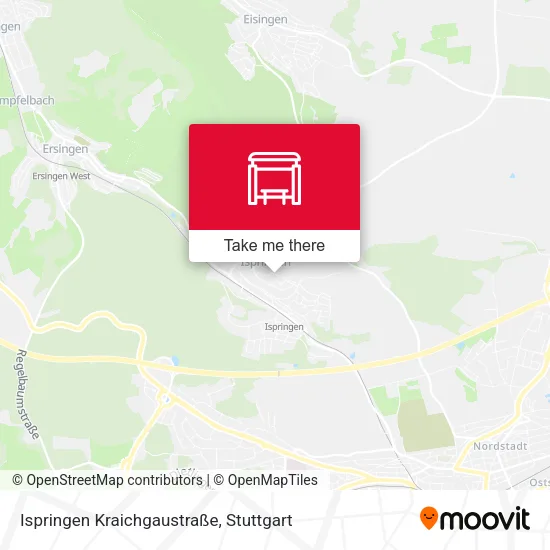 Карта Ispringen Kraichgaustraße
