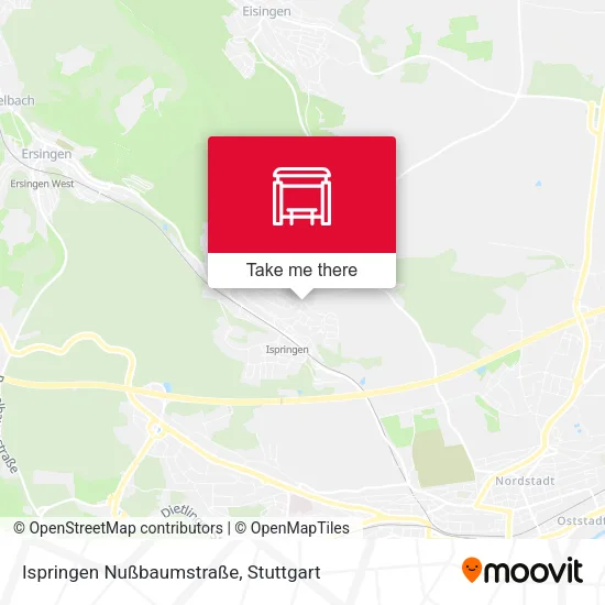 Карта Ispringen Nußbaumstraße