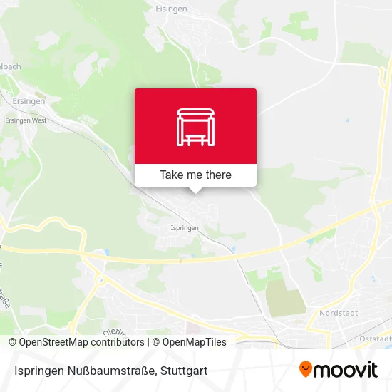 Карта Ispringen Nußbaumstraße