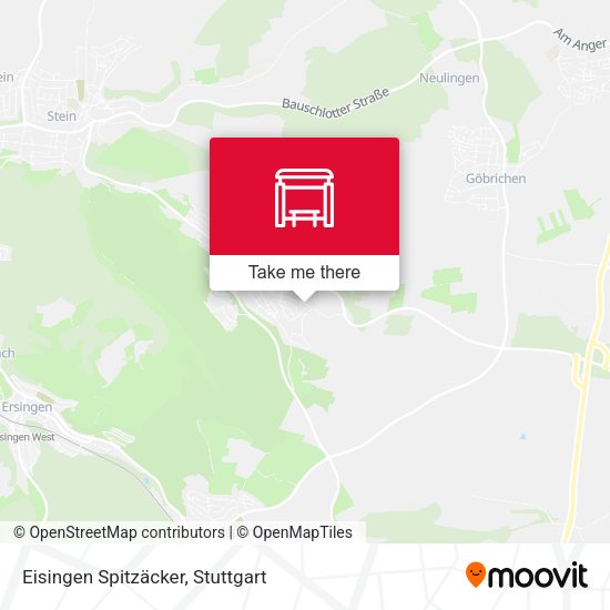 Eisingen Spitzäcker map