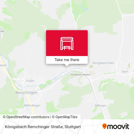 Карта Königsbach Remchinger Straße
